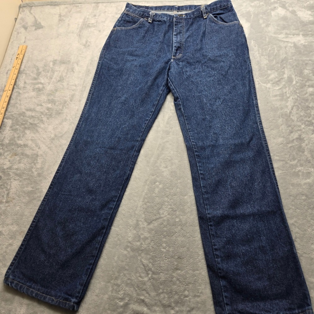 VTG 90s Bulwark Excel FR Flame Resistant Work Mens 36x30 Blue Denim Jeans